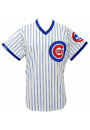 1988 Mark Grace Chicago Cubs Rookie Game-Used Home Jersey