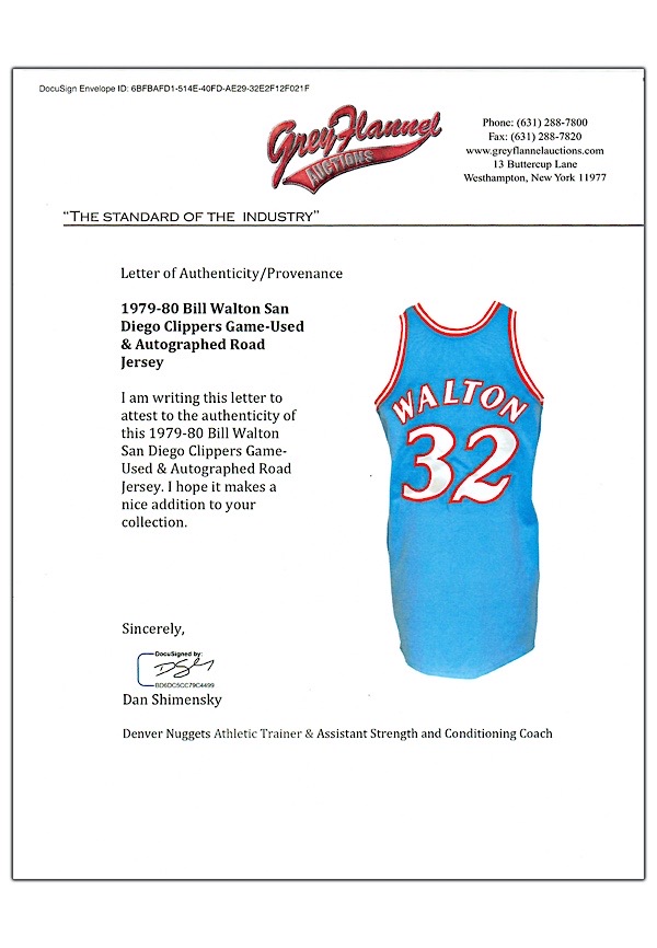 Bill Walton Signed Autographed 16X20 Photo Clippers vs. Bucks PSA J20908 -  Cardboard Legends