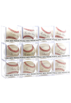 One Dozen Pee Wee Reese Single-Signed Baseballs (12)