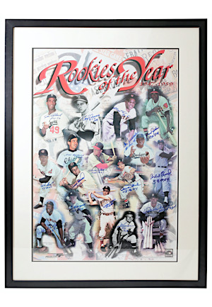 1947-59 MLB Rookies Of The Year Multi-Signed Framed Display