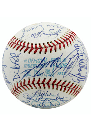 1976 Boston Red Sox Team-Signed OAL Baseball (Full JSA)