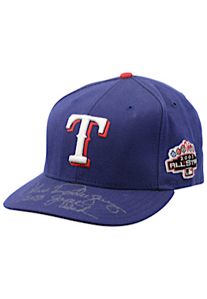 2003 Alex Rodriguez Texas Rangers Game-Used & Autographed All-Star Cap