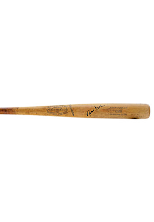 Norm Cash Detroit Tigers Game-Used & Autographed Bat