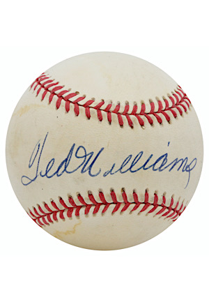 Ted Williams Single-Signed OAL Baseball (JSA Sticker)