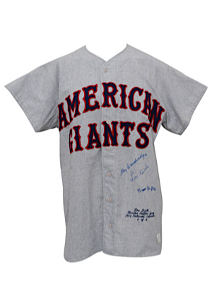 1988 Lou Dials, Ray Dandridge & Cool Papa Bell Multi-Signed "American Giants" LE Jersey