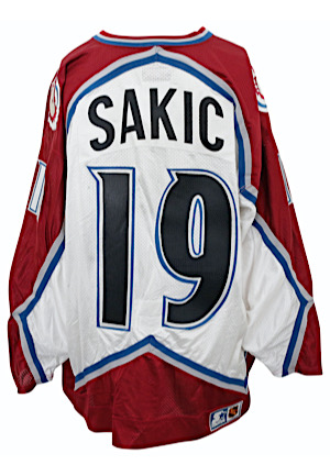 1995-96 Joe Sakic Colorado Avalanche Game-Used Jersey (Championship & Conn Smythe Season)