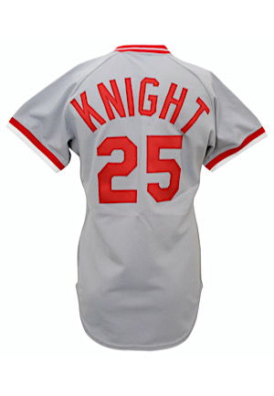 1979 Ray Knight Cincinnati Reds Game-Used Road Jersey