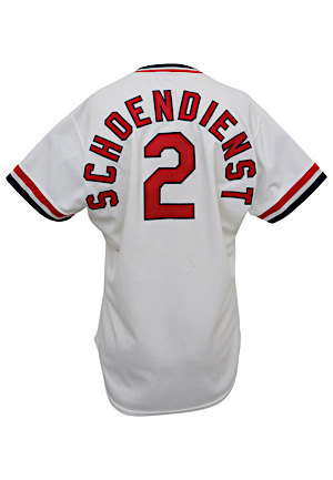 1988 Red Schoendienst St. Louis Cardinals Coaches-Worn & Autographed Home Jersey