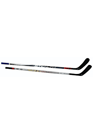 Jaromir Jagr & Ryan McDonagh New York Rangers Game-Used Hockey Sticks (2)(Steiner)