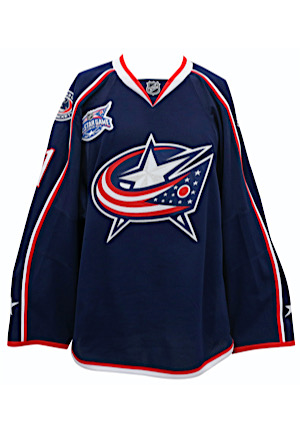 2014-15 James Wisniewski Columbus Blue Jackets Game-Used Jersey (Speciality Team Tagging)