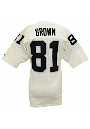 1990 Tim Brown Los Angeles Raiders Game-Used Jersey
