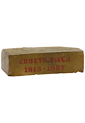 1913-57 Ebbets Field Brooklyn Dodgers Original Stadium Brick