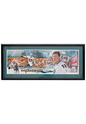 Dan Marino Miami Dolphins Autographed Framed LE Display Piece