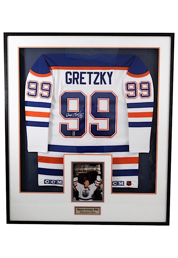 signed oilers jersey