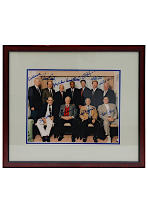 Hall Of Famers & Stars Multi-Signed Framed Photo Including Bench, Kaline, Schmidt, Berra & More (Full PSA/DNA)