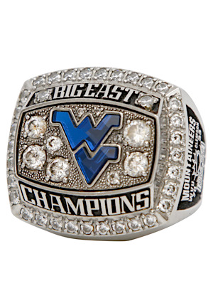 2011 West Virginia Mountaineers Big East Champions Ring