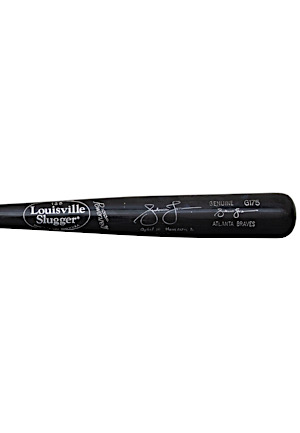 2002 Andruw Jones Atlanta Braves Game-Used & Autographed Home Run Bat (PSA/DNA GU10)