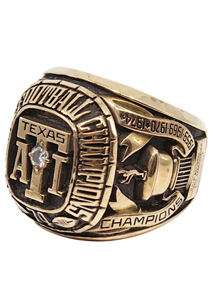 1974 Texas A&I National NAIA Championship Football Ring