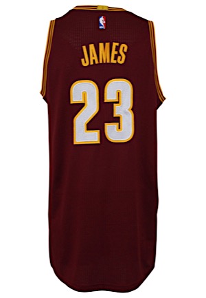 2016-17 LeBron James Cleveland Cavaliers Game-Used Alternate Jersey