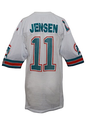 Late 1980s Jim Jensen Miami Dolphins Game-Used Jersey