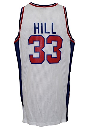 1994-95 Grant Hill Detroit Pistons Game-Used & Autographed Jersey (JSA)