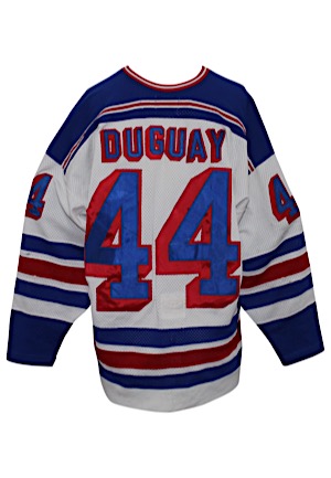 Circa 1987 Ron Duguay New York Rangers Game-Used Jersey