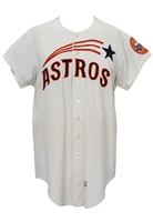 1968 Ron Brand Houston Astros Game-Used Home Flannel Jersey (Graded 10)