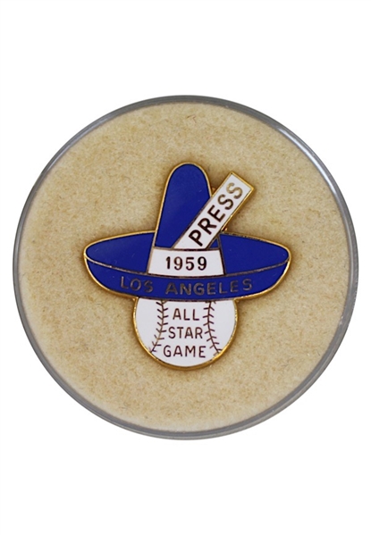 1959 Los Angeles Dodgers All-Star Game Press Pin