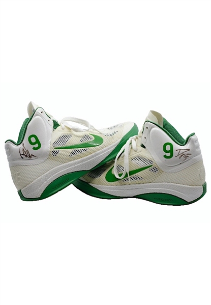 2010-11 Rajon Rondo Boston Celtics Game-Used & Dual-Autographed Shoes