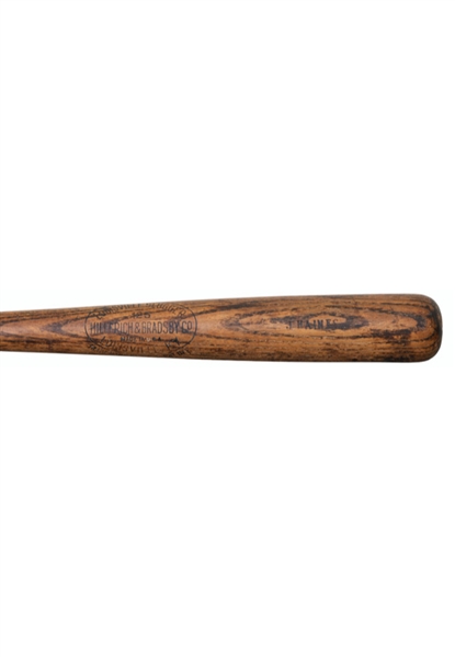 1923-25 Jesse "Pop" Haines St. Louis Cardinals Game-Used & Side-Written Bat (PSA/DNA GU9 • Exceedingly Rare)
