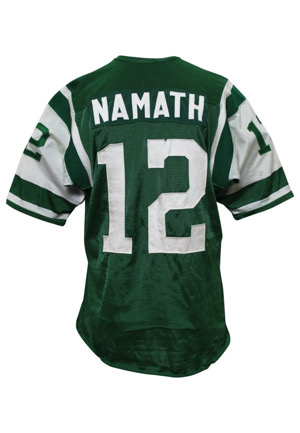 1965 Joe Namath AFL New York Jets Game-Used Durene Rookie Jersey (Multiple Photo-Matches & Graded 10 • Equipment Manager Family LOA)