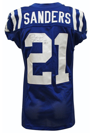 2009 Bob Sanders Indianapolis Colts Game-Used & Autographed Jersey