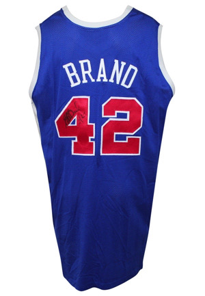 2004-05 Elton Brand Los Angeles Clippers Team-Issued & Autographed Road Jersey (Elgin Baylor Collection)