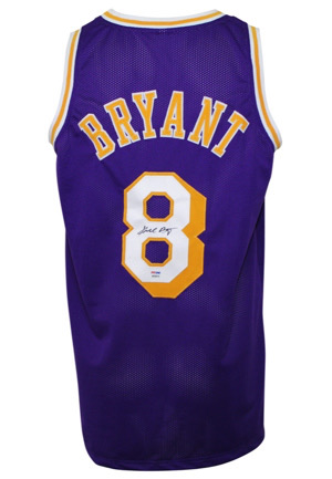 Kobe Bryant Los Angeles Lakers Autographed Road Jersey (PSA/DNA Sticker)
