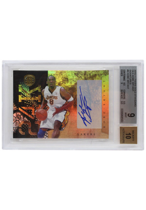 2010-11 Panini Gold Standard Signatures Kobe Bryant #9 (Beckett MINT 9 • Autograph Graded 10 • 8/49)
