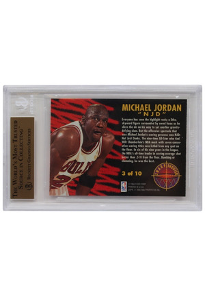 1993-94 Fleer Sharpshooters Michael Jordan #3 (Beckett GEM MINT 9.5)