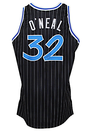 1992-93 Shaquille ONeal Orlando Magic Rookie Game-Used & Autographed Road Jersey