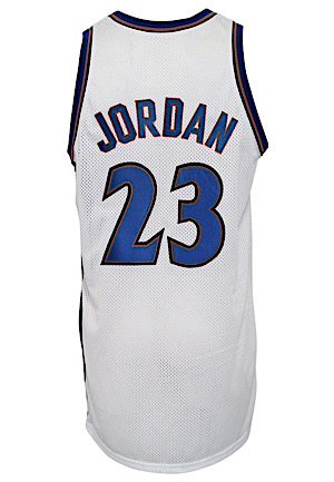 2001-02 Michael Jordan Washington Wizards Game-Used Home Jersey (9/11 Ribbon)