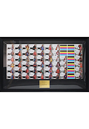 2007-08 Upper Deck Exquisite Uncut Sheet Framed Display With Kevin Durant (KDs Best Rookie RPA • Pristine Condition)