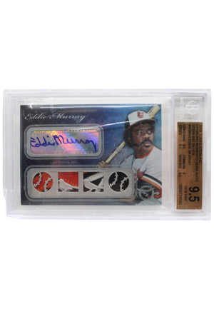 2008 Topps Sterling Moments Sterling Silver Autographs Eddie Murray #4SMA5 (Beckett GEM MINT 9.5 • Autograph Graded 8)
