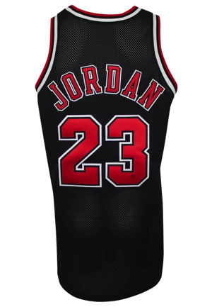 1997-98 Michael Jordan Chicago Bulls Game-Used Black Alternate Uniform (2)(Championship Season & MVP Season)