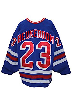 1995-96 Jeff Beukeboom New York Rangers Game-Used Jersey (Specialty Team Tagging)