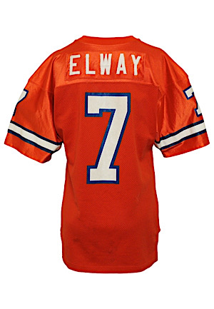 1989 John Elway Denver Broncos Game-Used Jersey (Repairs)