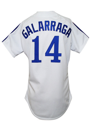 1988 Andrés Galarraga Montreal Expos Game-Used & Autographed Home Jersey