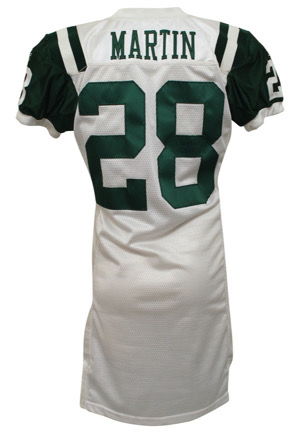 2003 Curtis Martin New York Jets Game-Used & Autographed Jersey