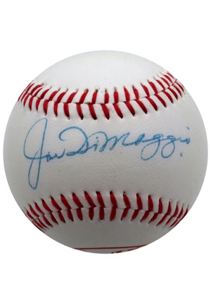 Joe DiMaggio Single-Signed Baseball (Full JSA)