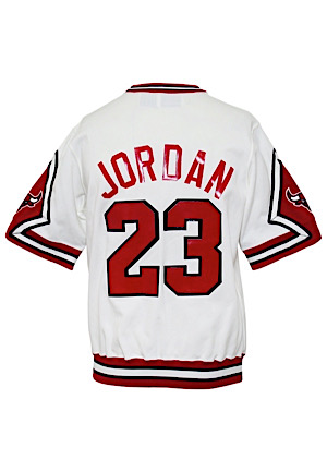 1987-88 Michael Jordan Chicago Bulls Player-Worn Home Shooting Shirt (MVP Season)