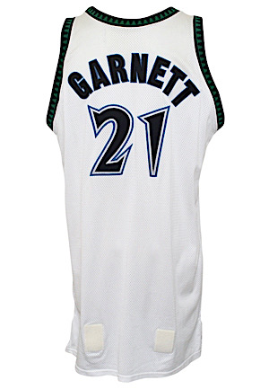 2002-03 Kevin Garnett Minnesota Timberwolves Game-Used Uniform (2)(Photo-Matched & Graded 10 • Multiple Double-Double Performances • Team LOA)