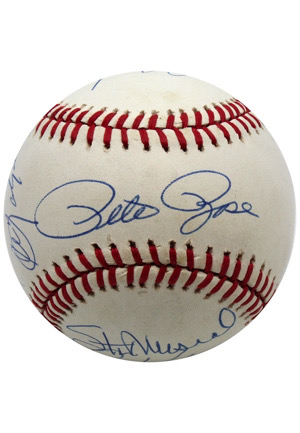 3000 Hit Club Multi-Signed OAL Baseball Including Mays, Aaron & Many Others