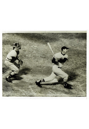 1957 Ted Williams Boston Red Sox B&W Photo